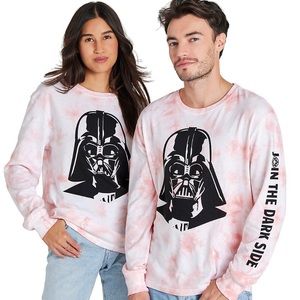 Disney Darth Vader Tie Dye JOIN THE DARK SIDE Long Sleeve Tee Shirt Men’s XL
